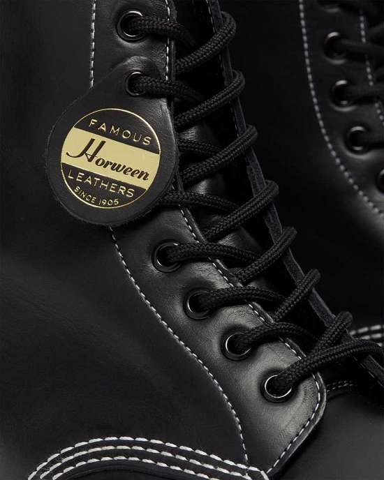 Botas Made In England Dr. Martens 1460 Black Cavalier Hombre Negros MX-38172